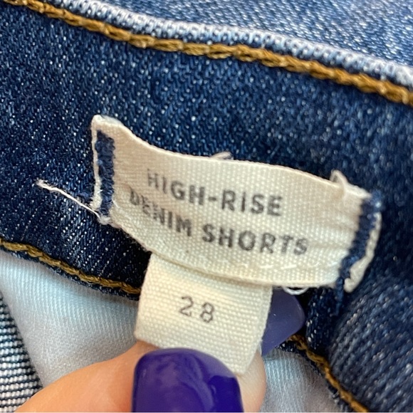Madewell High Rise Jean Denim Shorts Blue 28 - Picture 6 of 6